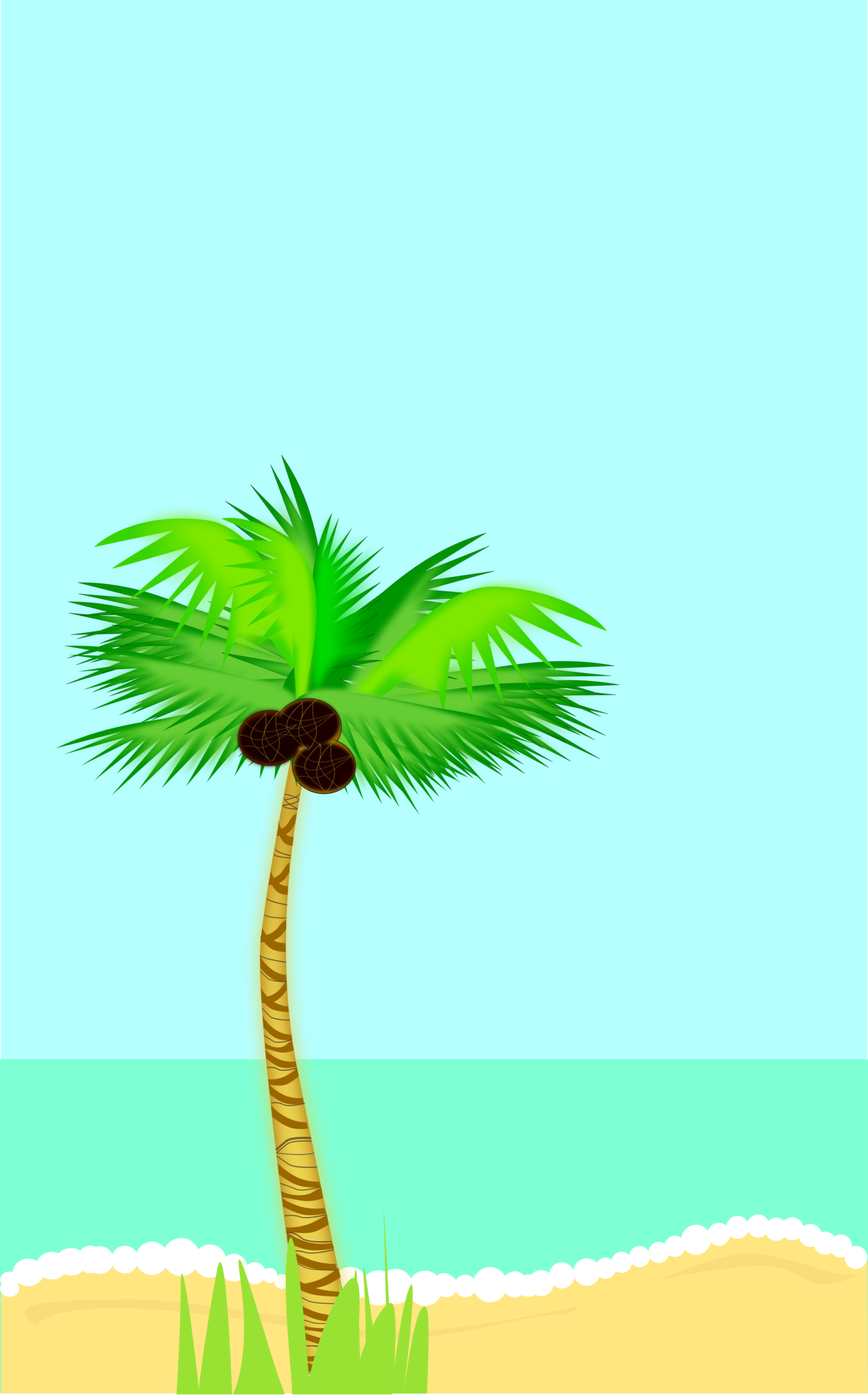 Summer 2026 Clipart Vertical Background